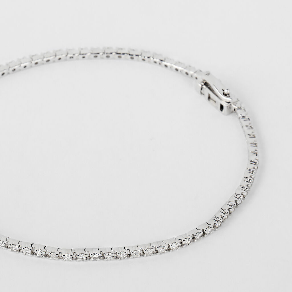 Bracciale Tennis Grace Oro Bianco Diamante - Bracciali Tennis Donna | Stroili