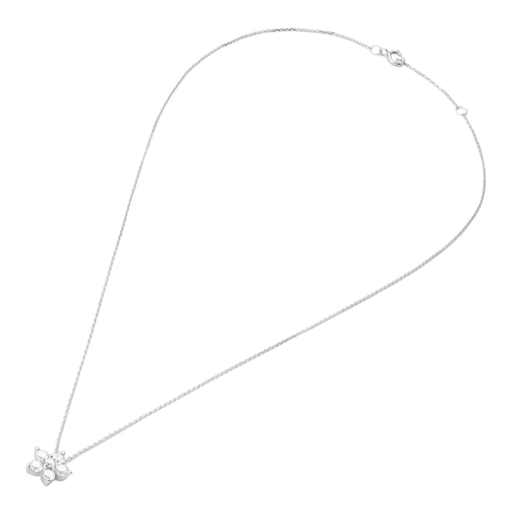 Collana Claire Oro Bianco Cubic Zirconia - Collane Donna | Stroili