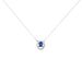 Collana Punto Luce Elizabeth Crown Oro Bianco Zaffiro Diamante - Collane Punto Luce Donna | Stroili