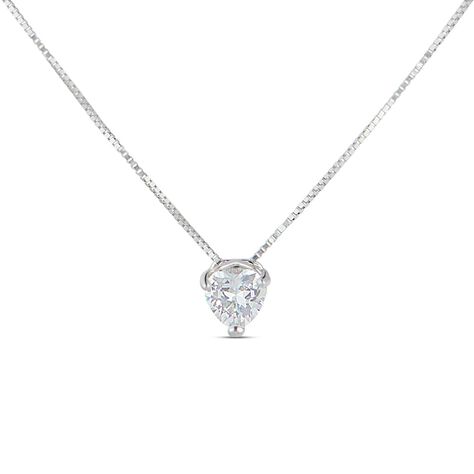 Collana Punto Luce Claire Oro Bianco Cubic Zirconia - Collane Punto Luce Donna | Stroili