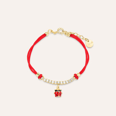 Bracciale Silver Baby Argento Dorato Cubic Zirconia