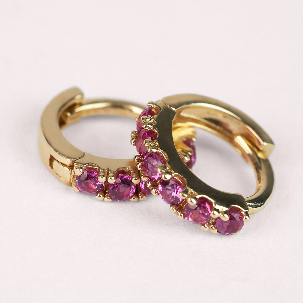 Orecchini A Cerchio Mon Petit Oro Giallo Cubic Zirconia - Orecchini a Cerchio Bambino | Stroili