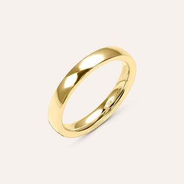 Fede Comoda Leggera Squadrata 3 mm Oro Giallo