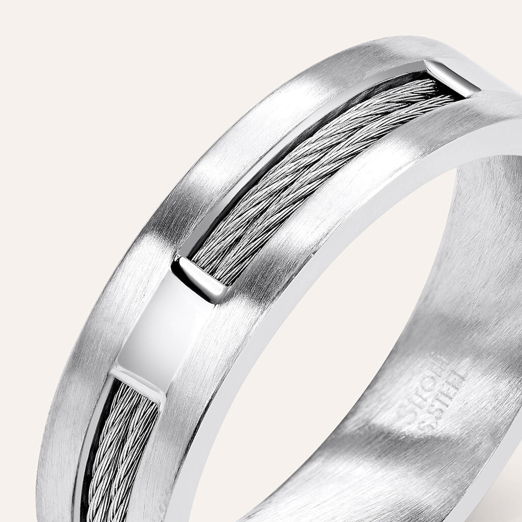 Anello Fascia Man Code Acciaio