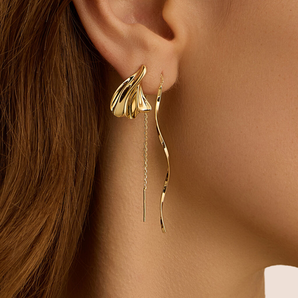 Orecchini Lobo Beverly Oro Giallo