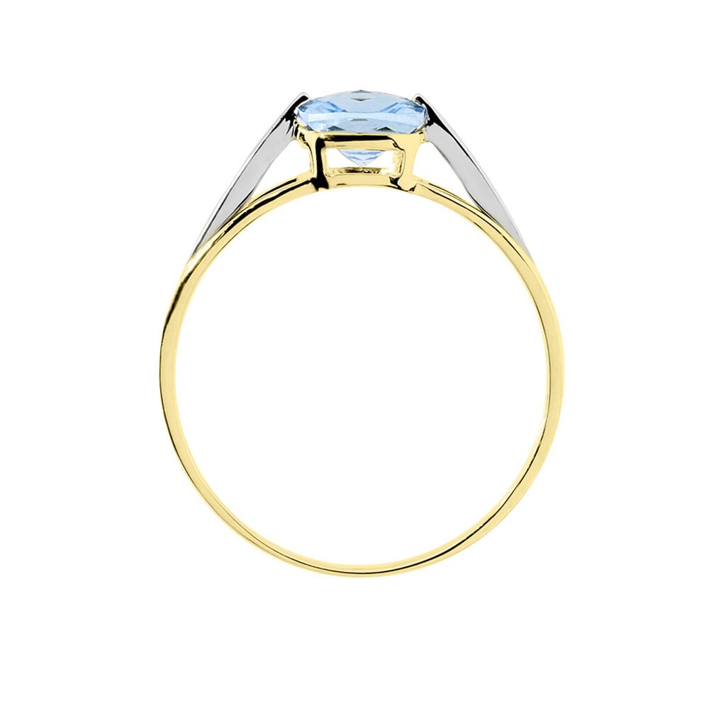 Anello Solitario Amélie Oro Bicolore Topazio - Anelli con Pietre Donna | Stroili