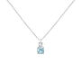 Collana Doppio Punto Luce Diamade Oro Bianco Diamante Lab-Grown