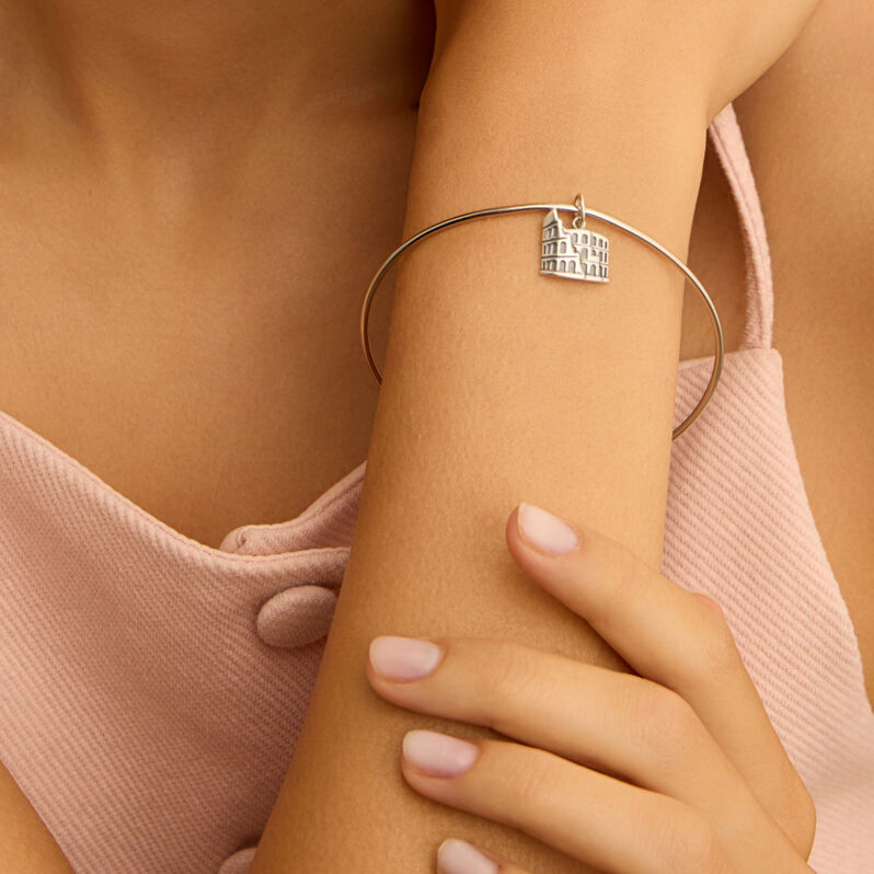 Pendente Saluti&Baci Colosseo Love Beats Argento Rodiato - Ciondoli Donna | Stroili