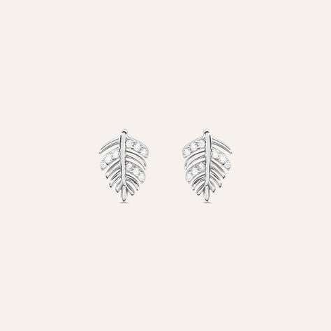 Orecchini Lobo Silver Moments Argento Rodiato Cubic Zirconia - Orecchini a Lobo Donna | Stroili
