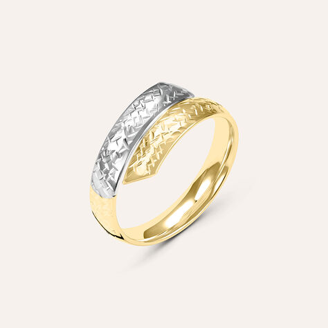 Anello Fascia Isabelle Oro Bicolore - Anelli Donna | Stroili