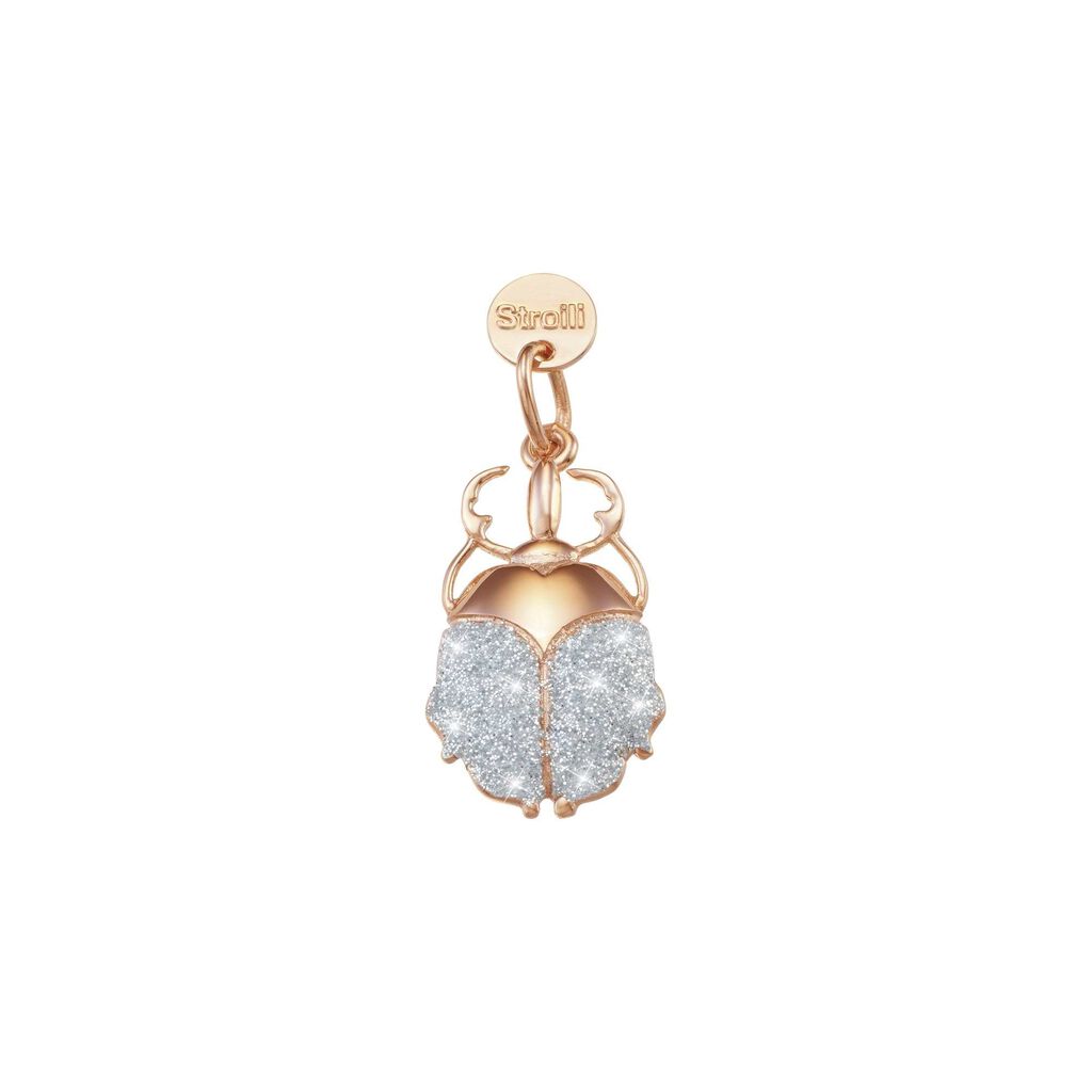 Charm in argento rosato e glitter - Charms Donna | Stroili