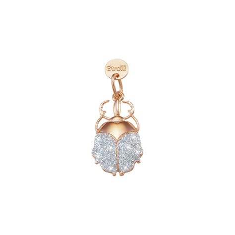 Charm in argento rosato e glitter - Charms Donna | Stroili