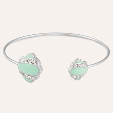 Bangle Lady Sweet Acciaio Conchiglia e Cristalli