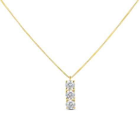 Collana Trilogy Claire Oro Giallo Cubic Zirconia - Collane Donna | Stroili