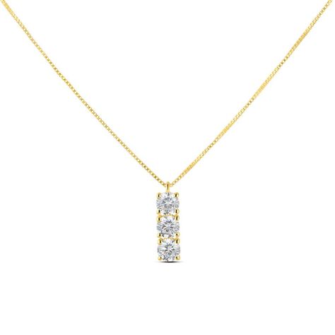 Collana Trilogy Claire Oro Giallo Cubic Zirconia - Collane Donna | Stroili