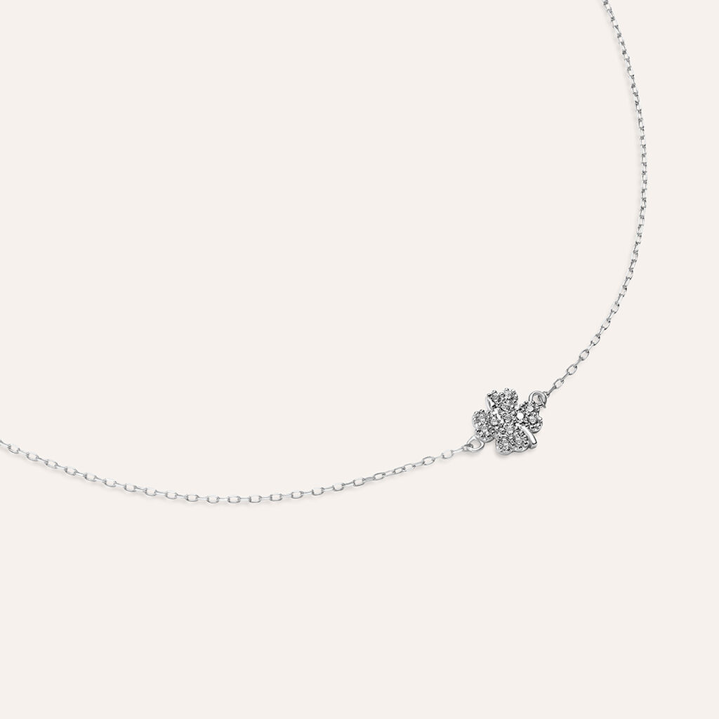 Bracciale Claire Oro Bianco Cubic Zirconia - Bracciali Amicizia Donna | Stroili