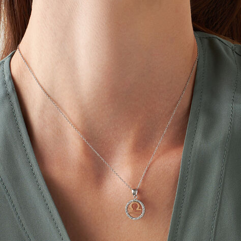 Collana Lady Chic Acciaio Bicolore Bianco / Rosa Cubic Zirconia - Collane Donna | Stroili