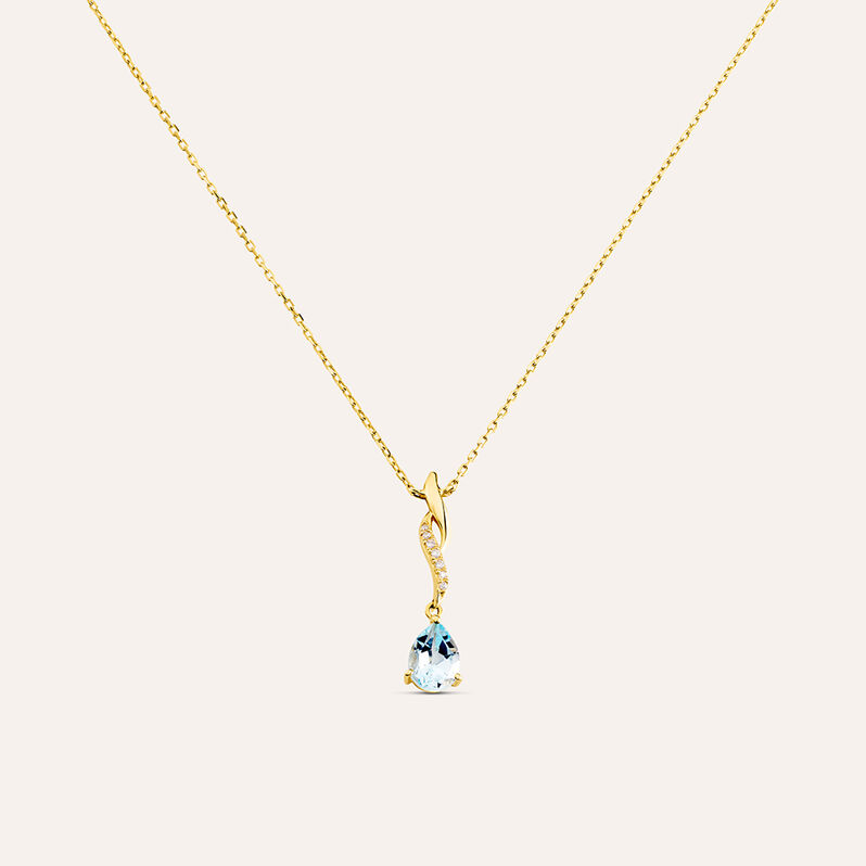 Collana Am&eacute;lie Oro Giallo Topazio Cubic Zirconia - Collane Donna | Stroili