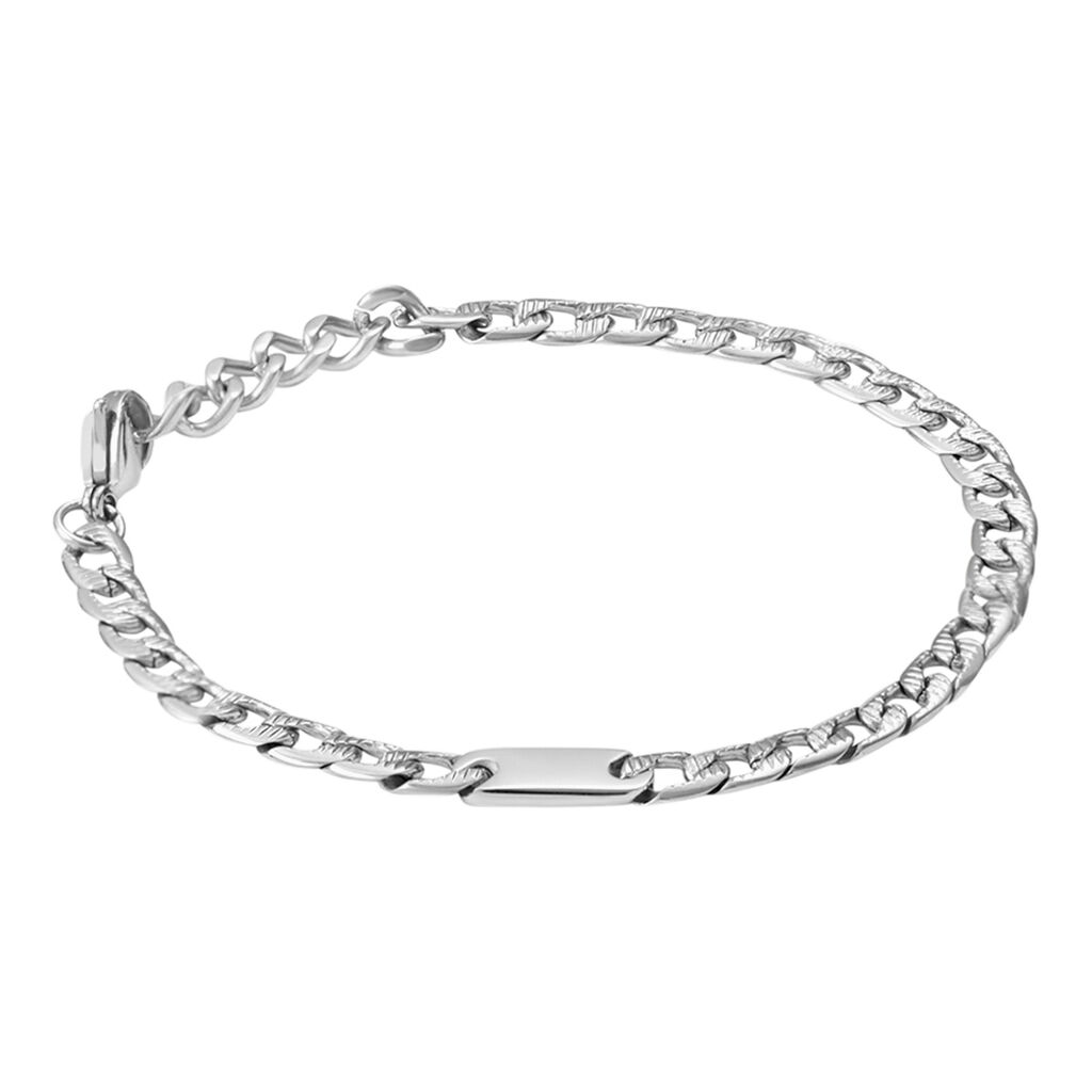 Bracciale Con Targhetta Man Code Acciaio - Bracciali Uomo | Stroili
