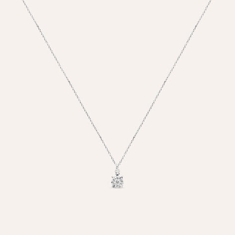 Collana Punto Luce Petali Oro Bianco Diamante - Collane Punto Luce Donna | Stroili