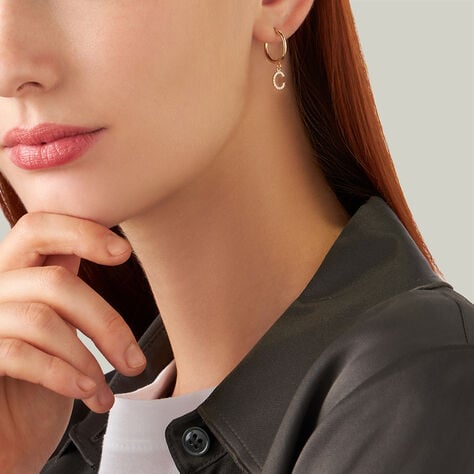 Mono Orecchino A Cerchio Toujours Oro Giallo Cubic Zirconia - Mono Orecchino Donna | Stroili