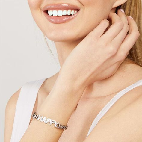 Bracciale Lady Message Acciaio Cristallo - Bracciali Donna | Stroili