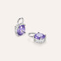 Charm per Orecchini a Cerchio Silver Rainbow Argento Rodiato Cubic Zirconia