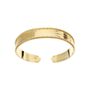 Bracciale bangle raggi in bronzo dorato