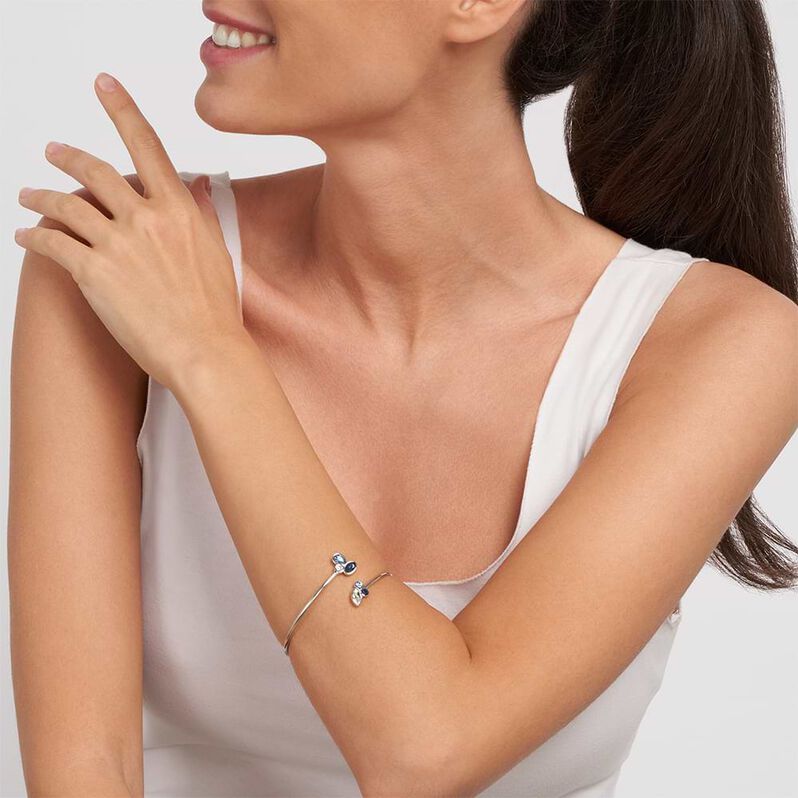 Bangle Violet Ottone Cristallo - Bracciali Rigidi Donna | Stroili