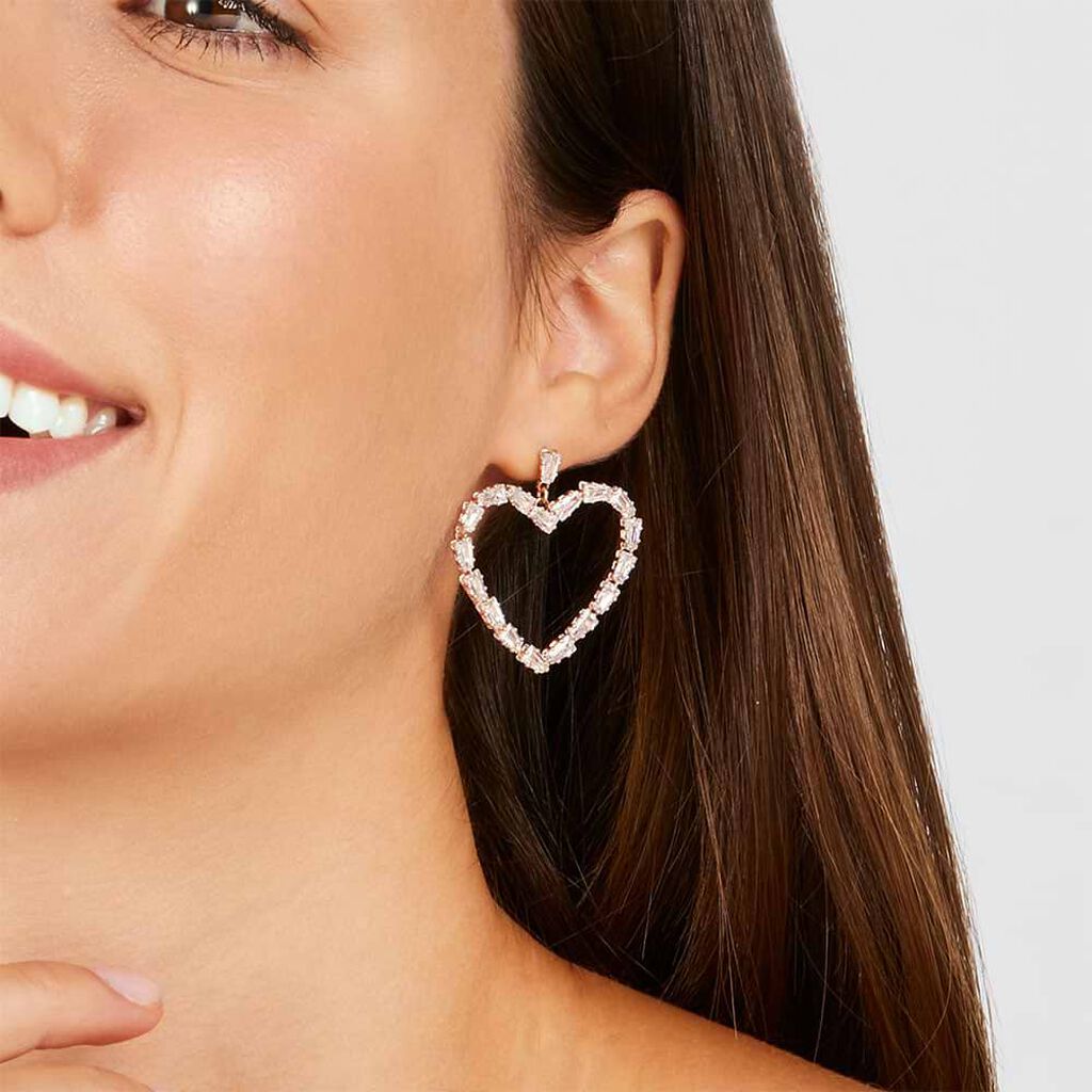 Orecchini Pendenti Romantic Shine Metallo Cristallo - Orecchini Pendenti Donna | Stroili
