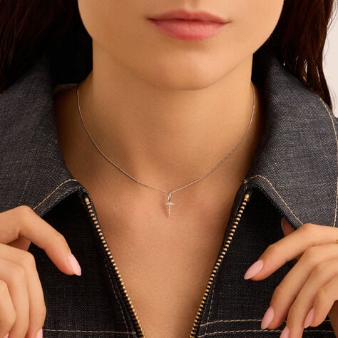 Pendente Sophia Oro Bianco Diamante - Ciondoli Donna | Stroili