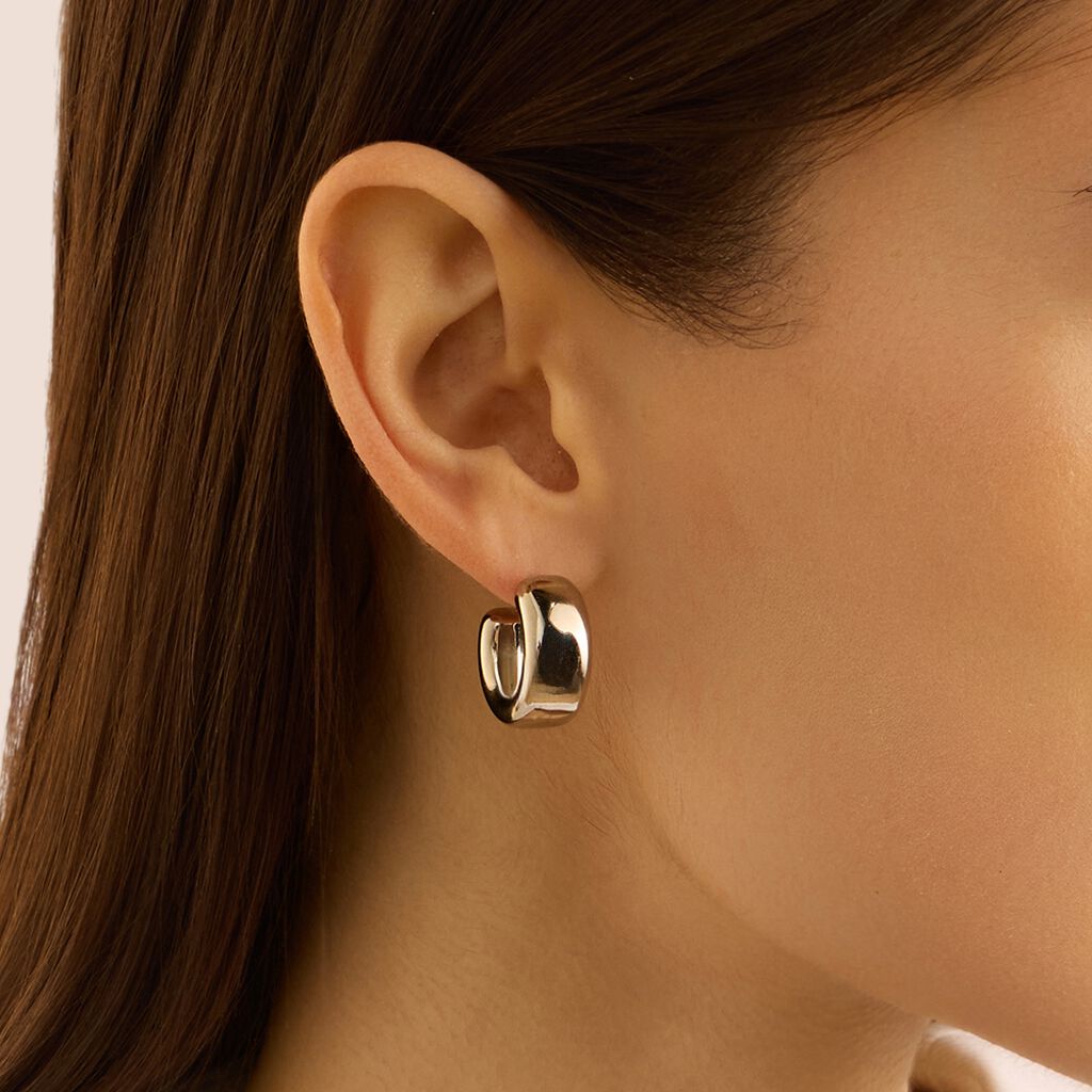 Orecchini A Cerchio Moonlight Acciaio