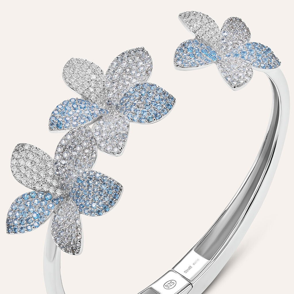 Bangle Silver Shine Argento Rodiato Cubic Zirconia - Bracciali Rigidi Donna | Stroili