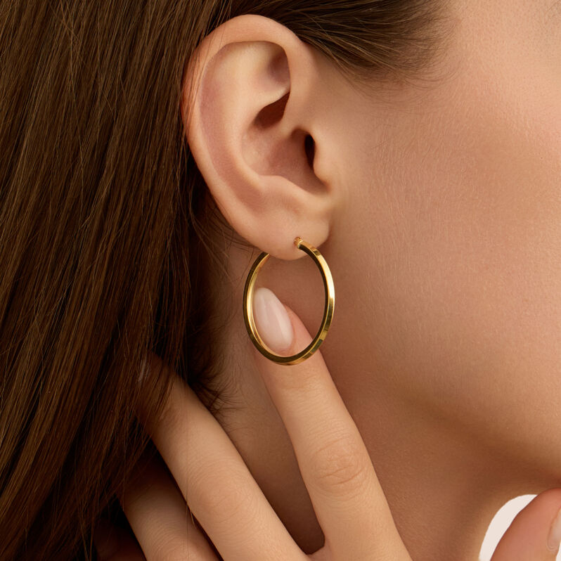 Orecchini A Cerchio Toujours Oro Giallo - Orecchini a Cerchio Donna | Stroili