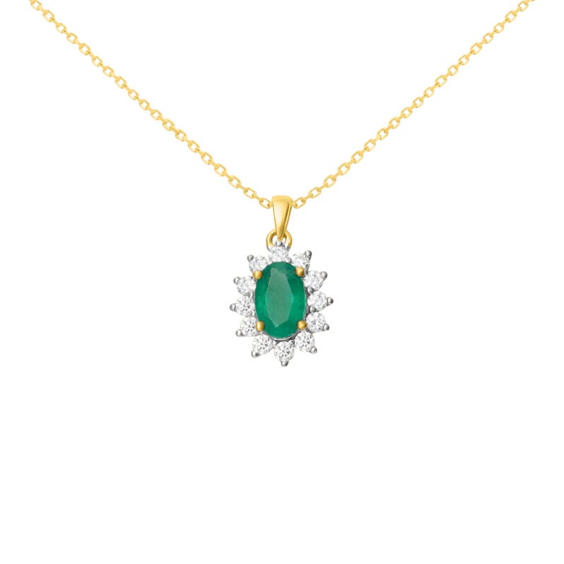 Collana Charlotte Oro Giallo Smeraldo Diamante - Collane Donna | Stroili
