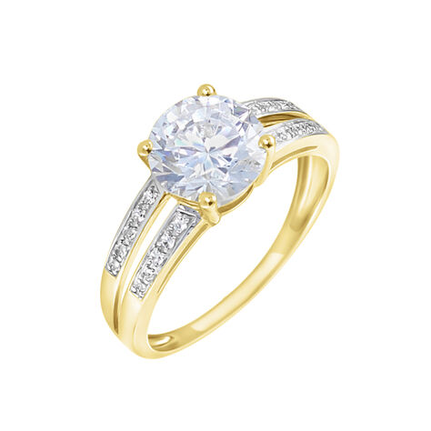 Anello Solitario Claire Oro Giallo Cubic Zirconia - Anelli con Pietre Donna | Stroili