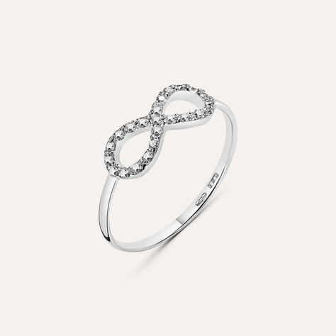 Anello Fantasia Claire Oro Bianco Cubic Zirconia - Anelli con Pietre Donna | Stroili