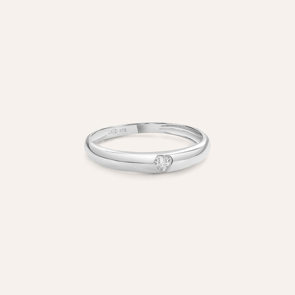 Anello Fascia Claire Oro Bianco Cubic Zirconia - Anelli con Pietre Donna | Stroili