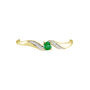 Anello Solitario Charlotte Oro Giallo Smeraldo