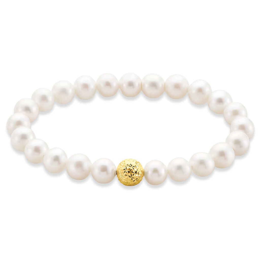 Bracciale Gabrielle Oro Giallo Perla D'Acqua Dolce