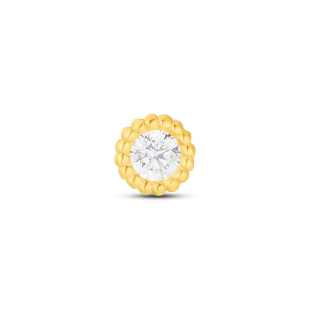 Piercing Orecchio Tragus Helix Conch Bon Ton Oro Giallo Cubic Zirconia - Piercing Orecchio Donna | Stroili