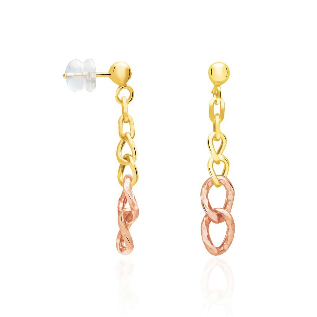 Orecchini Pendenti Beverly Oro Bicolore - Orecchini Pendenti Donna | Stroili