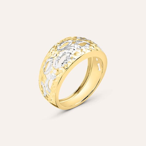 Anello Fascia Isabelle Oro Bicolore - Anelli a Fascia Larga Donna | Stroili