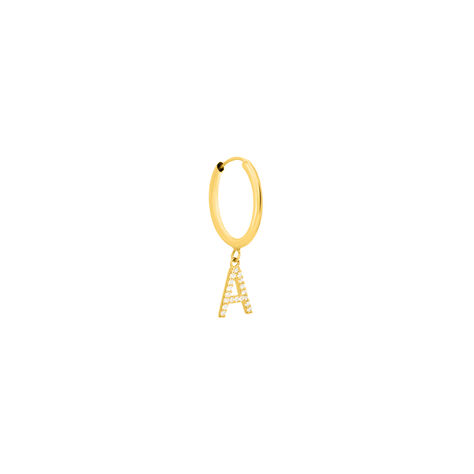 Mono Orecchino A Cerchio Toujours Oro Giallo Cubic Zirconia - Mono Orecchino Donna | Stroili