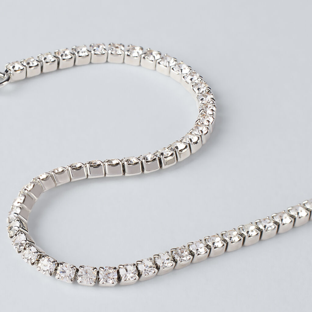 Bracciale Tennis Romantic Shine Metallo Cristallo - Bracciali Tennis Donna | Stroili