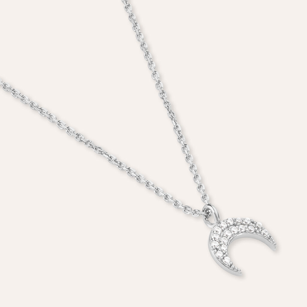 Collana Silver Moments Argento Rodiato Cubic Zirconia