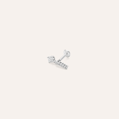Piercing Orecchio Bon Ton Oro Bianco Cubic Zirconia - Piercing Orecchio Donna | Stroili