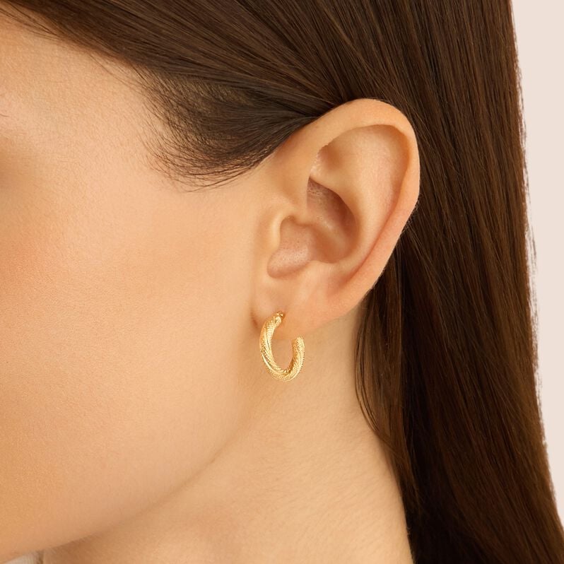 Orecchini A Cerchio Gold Essence Oro Giallo - Orecchini a Cerchio Donna | Stroili