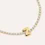 Bracciale Tennis Aura Acciaio Dorato Cubic Zirconia