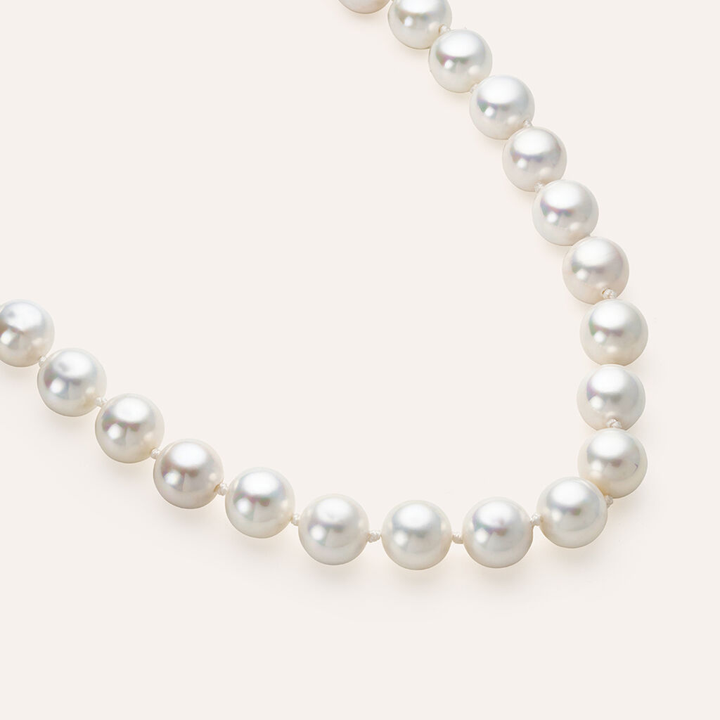 Collana Silver Pearls Argento Rodiato Perla sintentica